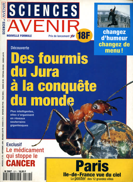 “Matériaux actifs : l'explosion de l'intelligence”, Sciences et Avenir, no. 571, September 1994, p. 72, page 1